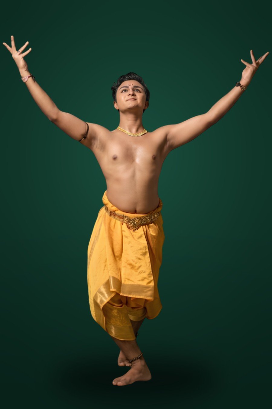 Ranbbir Banerjee performing Bharatanatyam